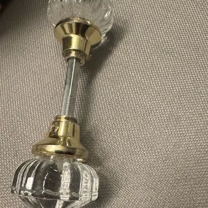 Glass and Gold door knob